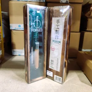 Forged Olive Paring Knife 9cm Handmade with Wooden Case