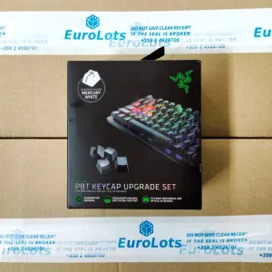 Razer Doubleshot PBT Keycap Upgrade Set for Mechanical & Optical Keyboards: Compatible with Standard 104/105 US and UK layouts - Mercury White