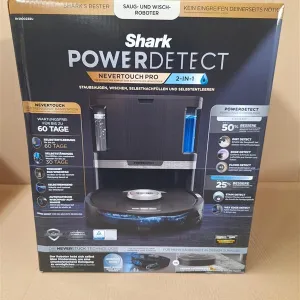 Shark PowerDetect 2-in-1 Robot Vacuum and Mop, 60-Day Self Empty, Self-Refill and Clean with 3D & LiDAR Navigation, NeverStuck Obstacle Bypass, WiFi/App/Alexa - Black