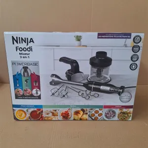 Ninja CI100EU blender 0,7 L M'elangeur par immersion 850 W Noir, Acier inoxydable, Transparent
