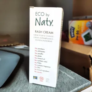 Eco by Naty, Baby Rash Cream, Organic Plant-Based Ingredients with 0% Perfume, Hypoallergenic and Dermatologically Tested, 50 ml Tube