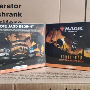 Magic the Gathering Innistrad: Midnight Hunting Bundle, 8 Set Boosters & Accessories (German Version)