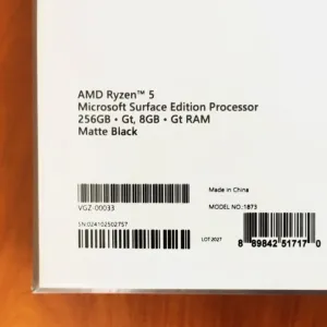 Microsoft Surface Laptop 3;15;AMD Ryzen 5 3580U;8GB RAM;256G
