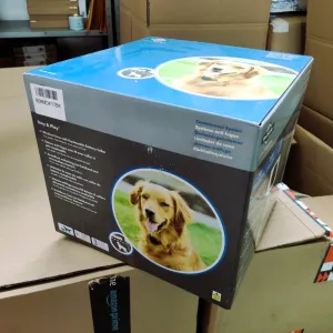 PetSafe, Stay & Play Wireless Escape Proof Fence with Replaceable Battery Collar, No Wire to Bury, Covers Area of 3000m2, Suitable for Dogs 2.3kg and Above, Portable and Adjustable