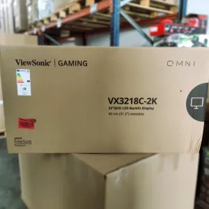 ViewSonic 32 16:9, 2560 x 1440 QHD, 1500R Curve Monitor, W128444258 (1500R Curve Monitor, SuperClear VA, 165hz, 1ms MPRT, 250 nits, 2 HDMI, 1 DisplayPort, Speakers,)