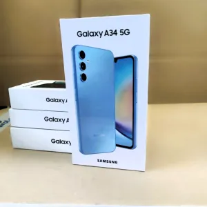 Samsung Galaxy A34 5G, Android Smartphone, 6.6 Inch Dynamic AMOLED Display, 5,000 mAh Battery, 128 GB/6 GB RAM Mobile Phone in Awesome Violet