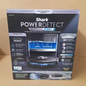 Shark PowerDetect 2-in-1 Robot Vacuum & Mop, NeverTouch 30-Day Self-Empty and Self-Refill Robot Vacuum with 3D & LiDAR Navigation, NeverStuck Obstacle Bypass, WiFi/App/Alexa, Black RV2800YEEU