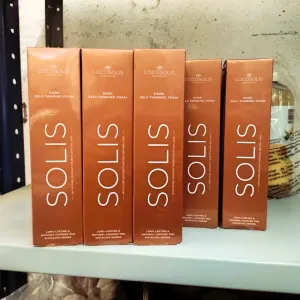 COCOSOLIS SOLIS Dark self-tanning lotion for face and body, mousse for a rich, natural and long-lasting tan, with plant-based DHA (200 ml)