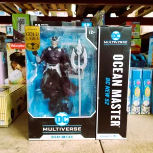 McFarlane 15277 Toys - 7-Inch Gold Label Ocean Master Figure - DC Multiverse Figures - Aquaman Toys - 22 Moving Parts - Collectable Art Card Included, Multicolor